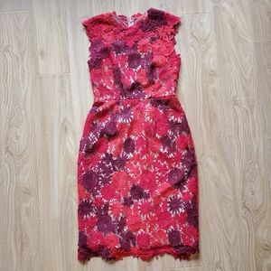 HD in Paris Anthropologie Lace Garden Pencil Sheath Dress